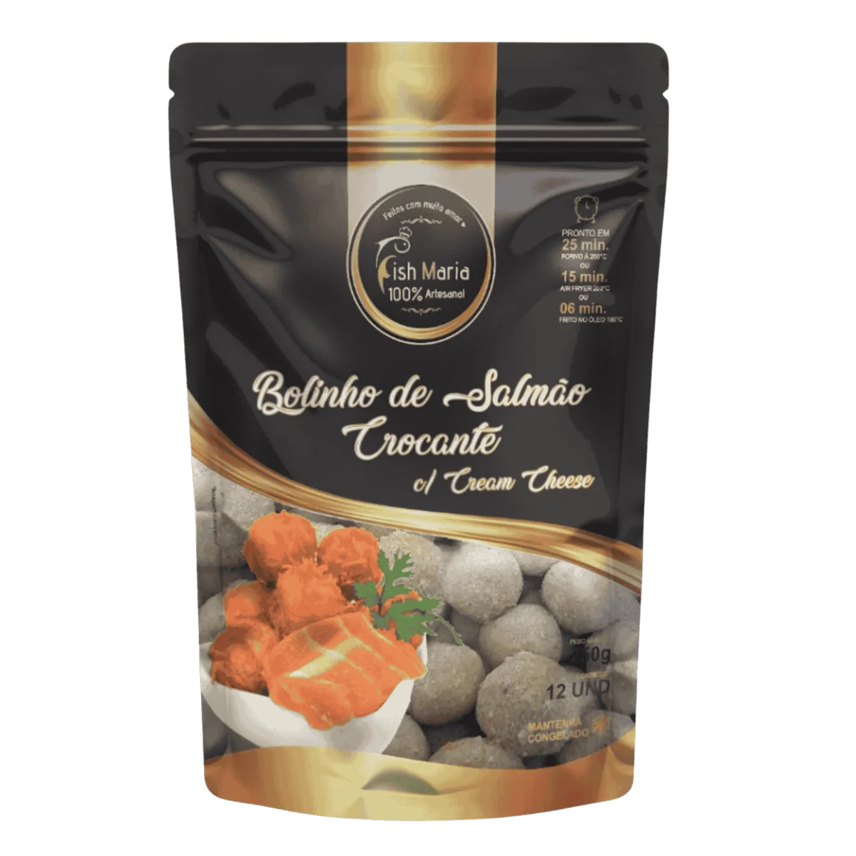 Bolinho de Salmão c/ Cream Cheese